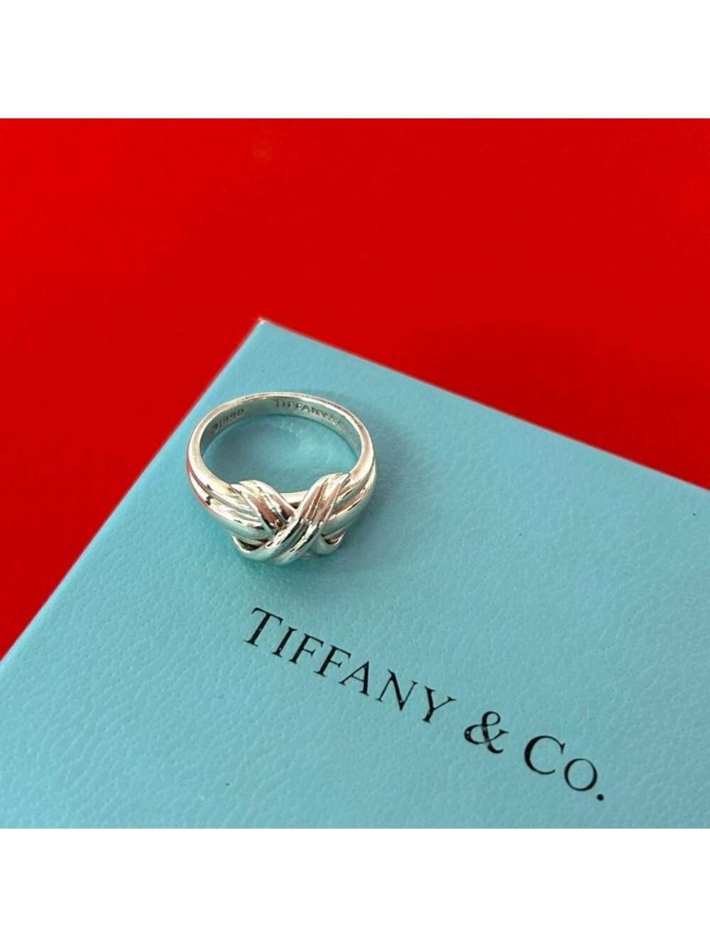 Tiffany & Co Signature Ring 925 Sterling Silver